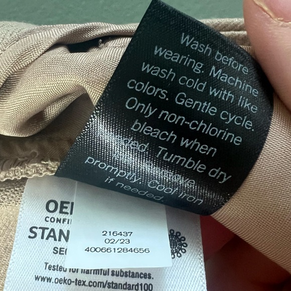 Women's Simply Vera Vera Wang High-Waist Straight Ankle Khaki Pants, Size 12 - Picture 9 of 9